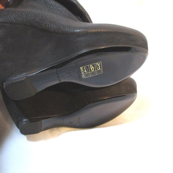 BALENCIAGA LEATHER WEDGE Bootie Ankle Boot Shoe - Picture 7 of 10